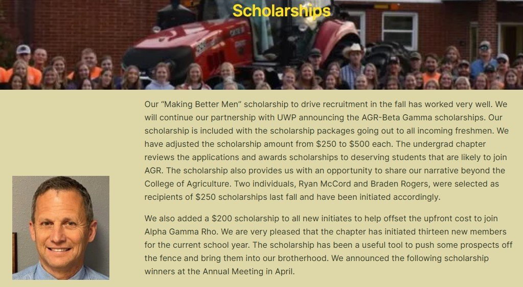 Brothers Scholarships Page Body