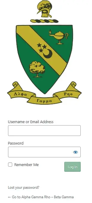 Custome Menu Lost Your Password