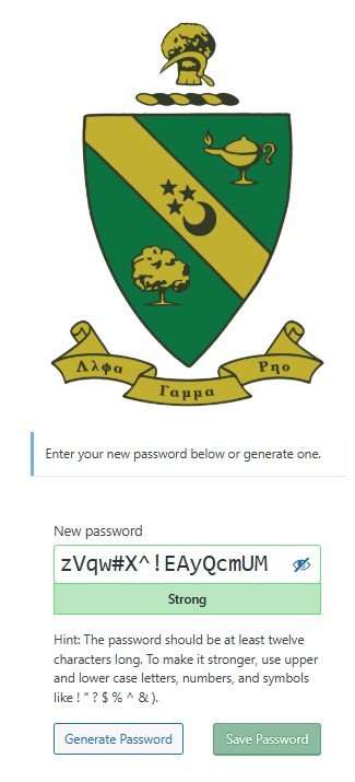 password Reset Page