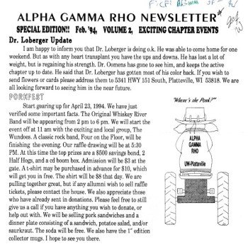 Newsletter Feb94